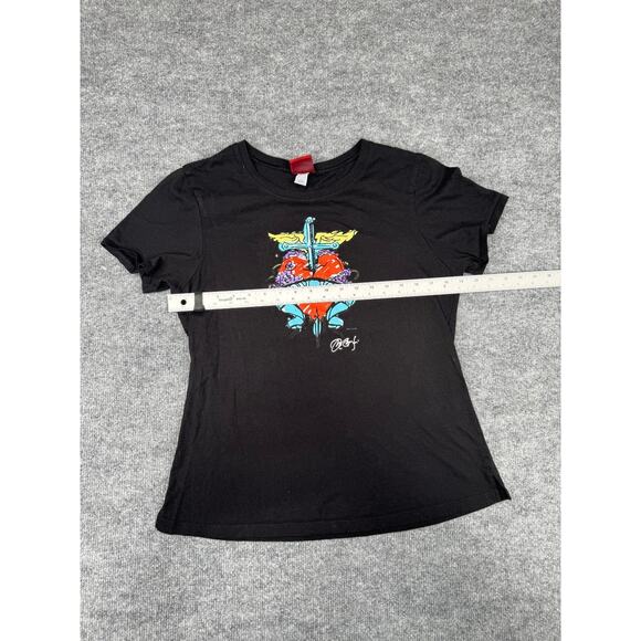 2008 Hard Rock Cafe Signature Series Bon Jovi Sz L Black Women’s T Shirt - Picture 8 of 11